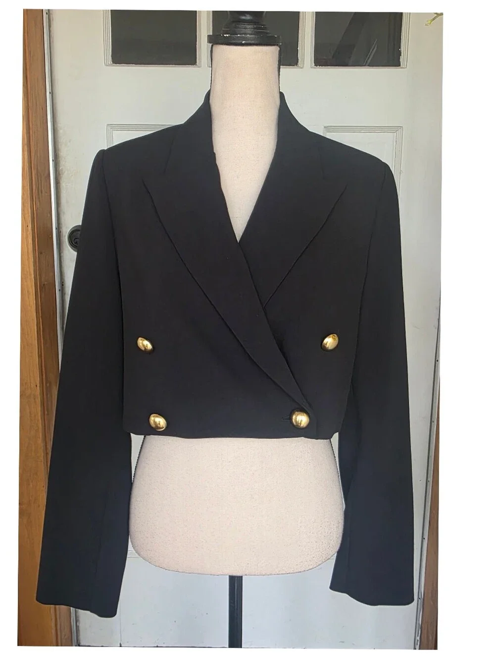 NWT Black Halo Hugo Crop Blazer, Size 2 - Picture 5 of 13